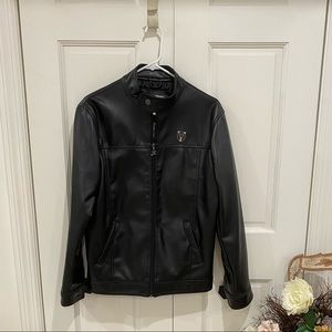 Men’s Faux leather rider’s jacket